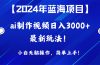 2024年蓝海项目，通过ai制作视频日入3000+，小白无脑操作，简单上手！