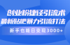 创业粉捷径引流术，最新贴吧暴力引流打法，新手也能日变现3000+附赠全…