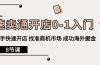 速卖通开店0-1入门，新手快速开店 找准商机市场 成功海外掘金（8节课）