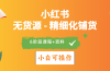 2024小红书电商风口正盛，全优质课程、适合小白（无货源）精细化铺货实战