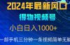 2024年5月最新蓝海项目,小白无脑操作,轻松上手,日入1000+