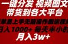 2024年 一键分发带货图文视频  简单易上手 无脑赚收益 每天半小时日入1…