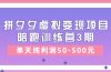 》单天纯利润50-500元