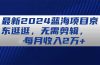最新2024蓝海项目京东逛逛，无需剪辑，每月收入2万+