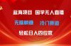 超级蓝海项目 国学无人直播日入四位数 无脑躺赚冷门赛道 最新玩法