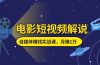 电影短视频解说,自媒体赚钱实战课,教你做电影解说短视频,月赚1万