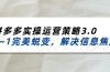 2024_2025拼多多实操运营策略3.0，0~1完美蜕变，解决信息焦虑（38节）