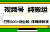 视频号纯搬运日引流300+创业粉，日入4000+