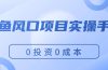 闲鱼风口项目实操手册，0投资0成本，让你做到，月入过万，新手可做