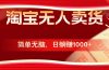 淘宝无人卖货最新玩法，简单无脑，日躺赚1000+，国庆节更暴利！
