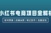小红书电商项目全解析，包括账号搭建、店铺运营、笔记发布  实现流量变现