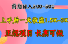 收益300-500左右.熟悉后日收益1500-3000+，稳定项目，全年可做