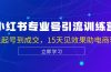 小红书专业号引流陪跑课，涵盖起号到成交，15天见效果助电商获客