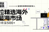 海外全新空白市场，小白也可轻松上手，年底最后红利