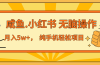 年前暴利项目，7天赚了2.6万，咸鱼,小红书 无脑操作