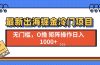 最新出海掘金冷门项目，单号日入1000+