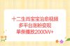 十二生肖宝宝治愈视频，多平台涨粉变现，单条播放2000W+