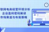 互联网电商经营环境分析, 企业盈利密码解读, 市场赛道与布局策略