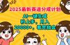 2025最新赛道分成计划，AI自动生成，秒上手 月入20000+，看完就会