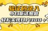 信息录入项目，10秒一单，新手小白听话照做快速上手，实现日入300＋