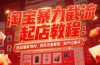 淘宝暴力截流起店教程：选品爆款预判，竞品流量截取，投产比提升
