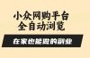 小众网购平台全自动浏览，在家也能做的副业，无需人工，零风控，每天4…
