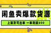 闲鱼卖爆款货源，每天利润1000，上架即出单