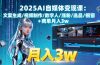 2025AI自媒体变现课:文案生成/视频制作/数字人/涨粉/选品/橱窗+商单月入3w