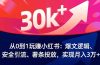 从0到1玩赚小红书:爆文逻辑、安全引流、薯条投放,实现月入3万+