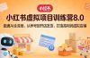 小红书虚拟项目训练营8.0：跑通AI全流程，从养号到开店发货，打造高利润虚拟店铺
