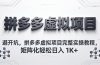 避开坑,拼多多虚拟项目完整实操教程,矩阵化轻松日入 1K+
