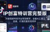 IP创富特训营完整版：抖音视频号双平台带货教学，全套AI工具实操，打通流量变现闭环