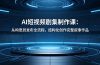 AI短视频剧集制作课：从构思到发布全流程，结构化创作完整叙事作品