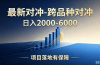 跨品种对冲震撼首发!日收益2000-6000+,项目绿色长久,安全稳健,合规靠谱,可批量放大