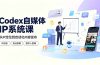Codex自媒体IP系统课:IP诊断/热点抓取/IP蒸馏 Skill,爆款复刻数字人多平台自动发布教程
